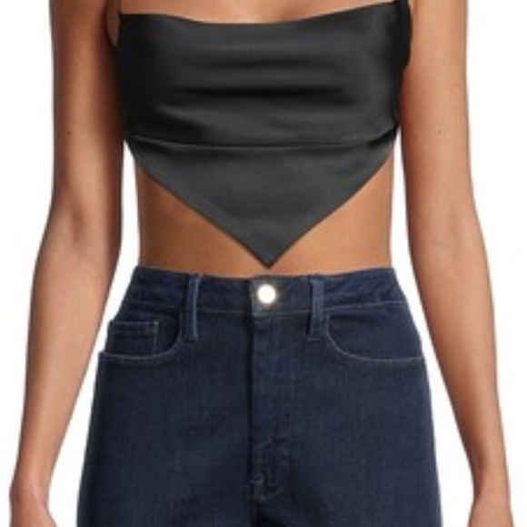 Danielle Bernstein Handkerchief Slip Top - Picture 2 of 4